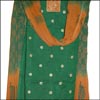 Green Cotton Dress Material - DRC-7 - Click here to View more details about this Product